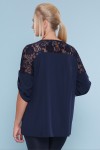 Блуза Гретта -Б GL872501 синего цвета