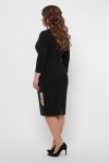 Коктельное черное платье батал Энже  GL851701 