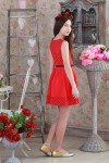Платье 01601 красный