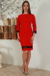 Платье YM27201 красный