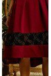 Осеннее платье  Амели AD18602 бордовый