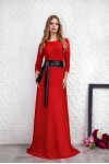 Довге нарядне  плаття 727 червоне