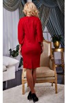 Червоне осіннє плаття AD15601 Тіфані