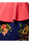 Коралове плаття Мілагрес AD21101 з квітами