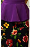 Фиолетовое платье Милагрес AD21103 с цветами