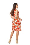 Молодежное платье Стефани EM16608 с цветочным принтом