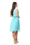 Шифоновое голубое платье Стефани EM16610