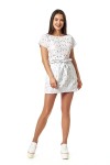 Гипюровое платье Баунти EM24007 белого цвета