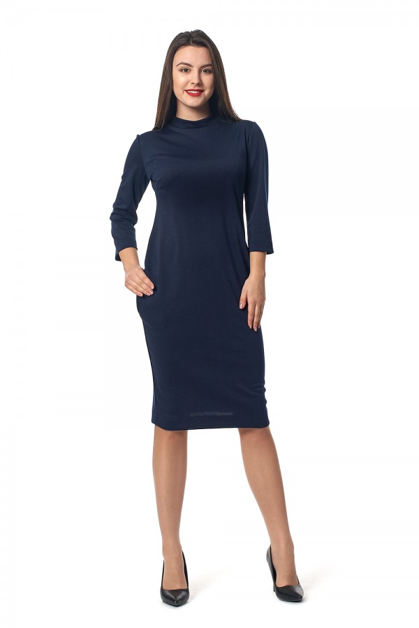 Классическое платье 2018 Шарлотта EM29101 темно-синее