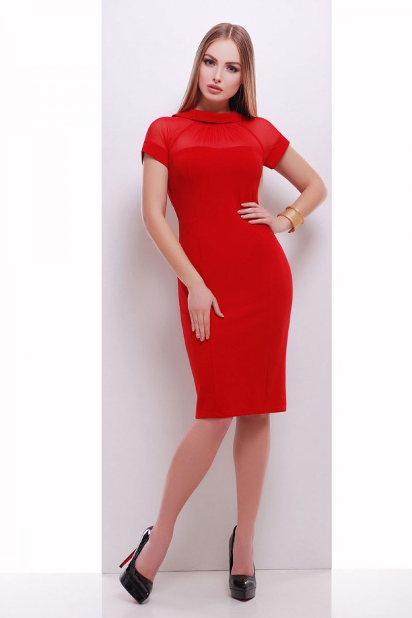 Червоне платье 2018 Алесандра GL002401 на вечер