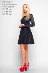 Синее модное платье гипюр LP301702 Сабина