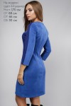 Стильное замшевое синее платье LP307302