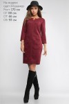 Модное бордовое платье 2018 LP309001 Марго