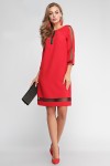 Красное праздничное платье LP309901 Ингрид