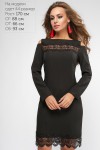 Черное красивое платье на новый год 2018 LP310401 Мадлен
