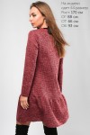 Красное женское платье с ангоры 2018 LP310503 Лаура