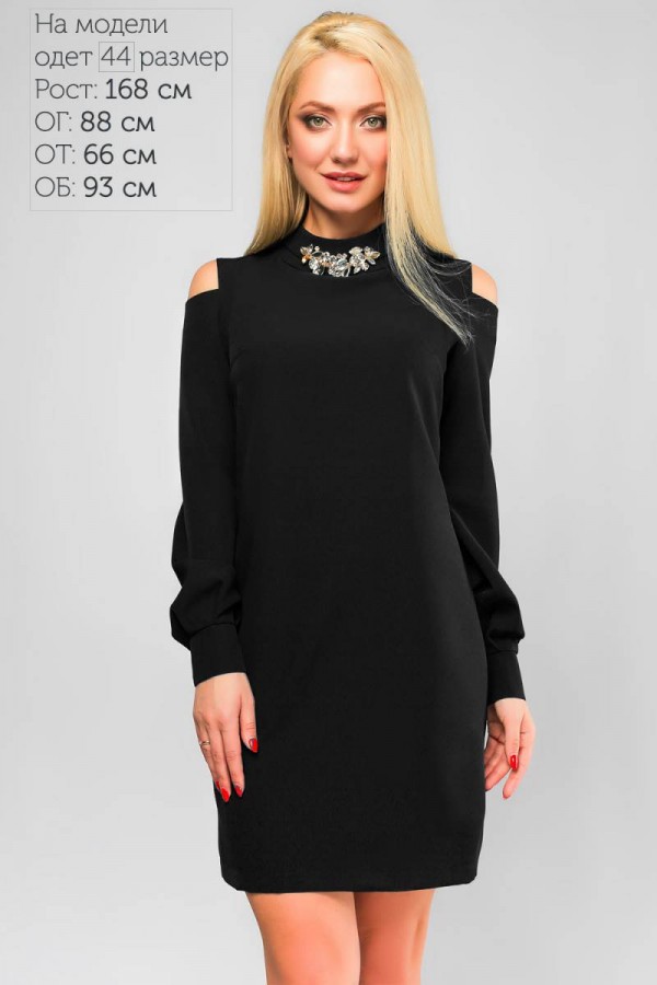 Модное платье 2018 LP311502 Анта черного цвета