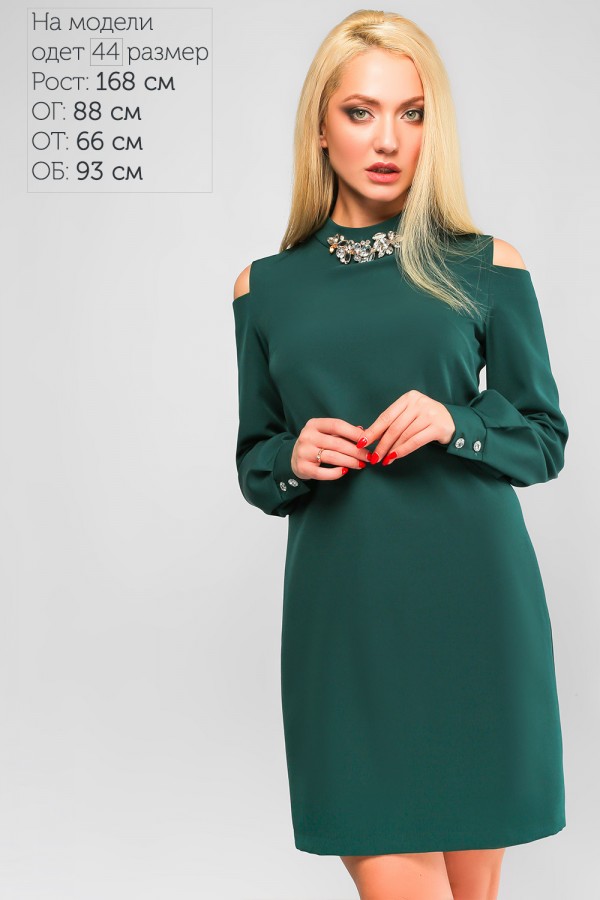 Зеленое платье 2018 LP311506 Анта