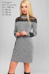 Сіре нарядне плаття 2018 LP312901 Ліна