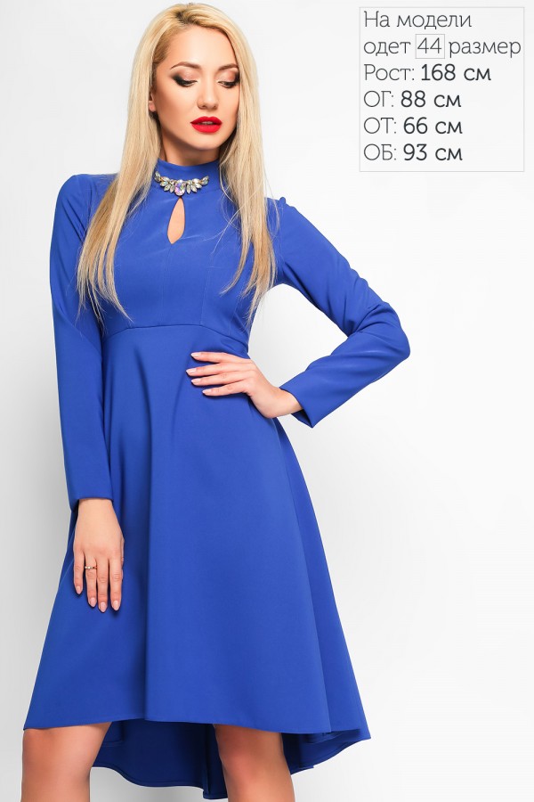 Стильне новорічне плаття 2018 LP316403 Марлен синє
