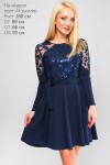 Синее вечернее платье 2018 LP317804 Алекса