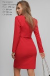 Красное женское платье с болеро 2018 LP43701 Пэрис