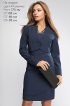 Синє стильне плаття з болеро 2018 LP43702 Періс