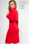 Красное женское платье с болеро 2018 LP43801 Лаура