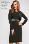 Черное нарядное платье с болеро 2018 LP43802 Лаура