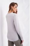 Новогодняя блузка цвета слоновая кость ST163301 Армани