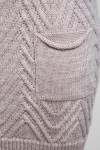 Вязаное платье 2018 TB141302 Bellise цвета лен