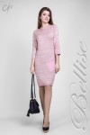 Модное вязаное платье 2018 TB142701 Bellise цвет пудра
