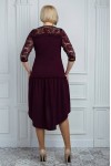 Красиве бордове плаття великого розміру VN32402 Ілалія