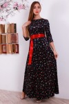 Красивое платья YM31001 с цветочным принтом