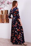 Красивое нарядное платья YM31006 с цветочным принтом