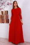 Праздничное красное платья YM31201 длинное