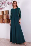 Святкове зелене плаття YM31202 довге