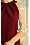 Елегантне бордове плаття Долорес AD21901 марсала