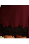 Оригинальное бордовое платье Эмине AD22002