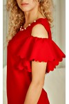 Оригинальное платье Фернанда AD22903 красного цвета