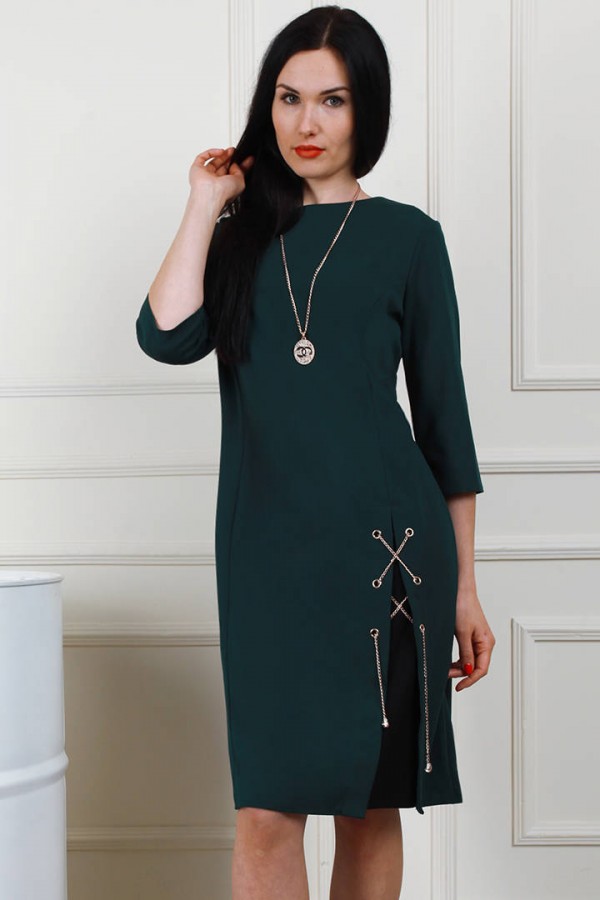 Зеленое платье AL66503 из новой коллекции 2018