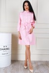 Стильное платье рубашка AL68104 розового цвета