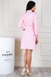 Стильное платье рубашка AL68104 розового цвета
