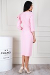 Изысканное розовое платье AL68204 с молнией