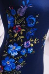 Синє вишукане плаття 2018 Донна GL002002 з вишивкою