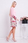 Розовое платье Тана-1Ф д/р GL614501 з цветочным принтом