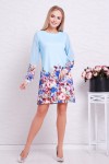Блакитне плаття Тана-1Ф GL621301 з квітами