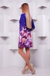 Фіолетове плаття Тана-1Ф (креп) д/р GL621701 букет квітів