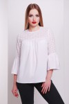 Красивая белая блуза Орнелла GL622401