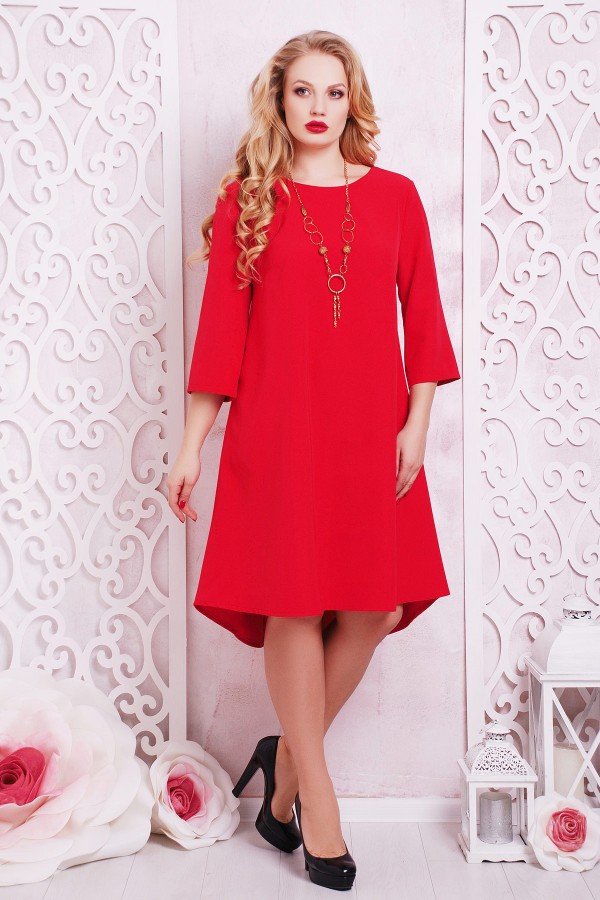 Червоне плаття великого розміру Лагуна-Б GL634001